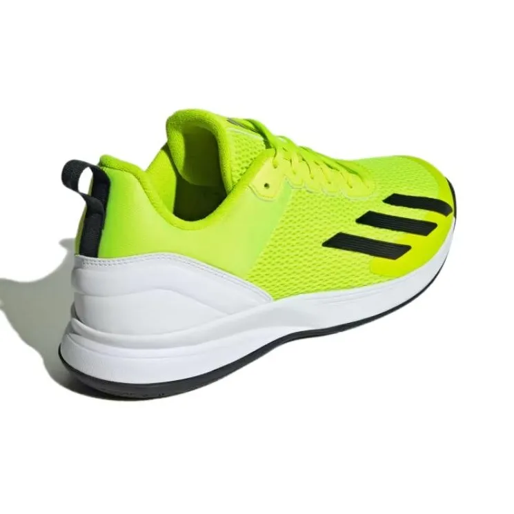 Adidas Courtflash Abrasion Resistant Low Top Tennis Shoes Men's Yellow-2