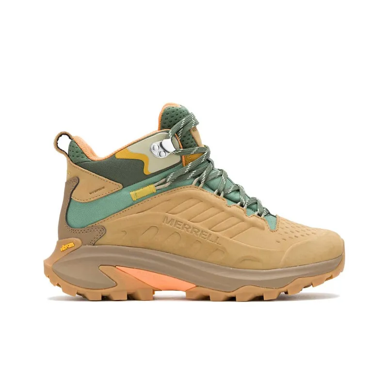 MERRELL Moab Speed 2 Leather Mid Waterproof Tan Women's-1