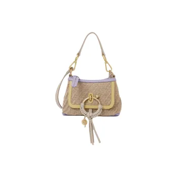 See By Chloe JOAN Series Fabric Handbag, Shoulder Bag, Crossbody Bag Mini Women's Straw Beige