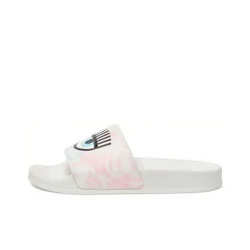 CHIARA FERRAGNI Logo-print Flat Slides