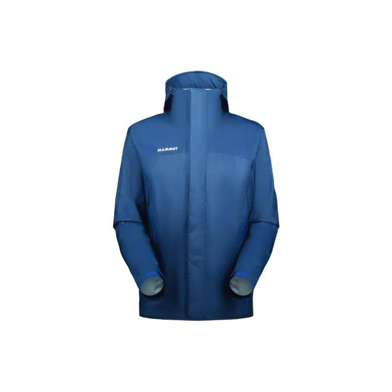 MAMMUT Microlayer 2.0 HS Windbreaker Jackets Unisex Lake Blue Comes With Necklace-1