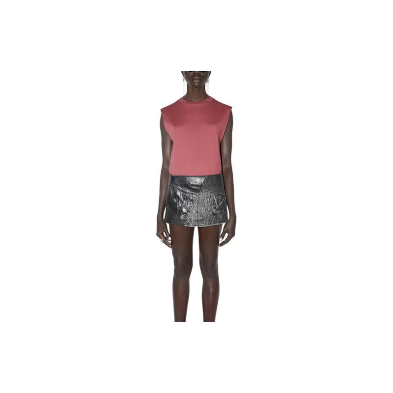 Acne Studios Tank Tops Unisex Padauk Red-1