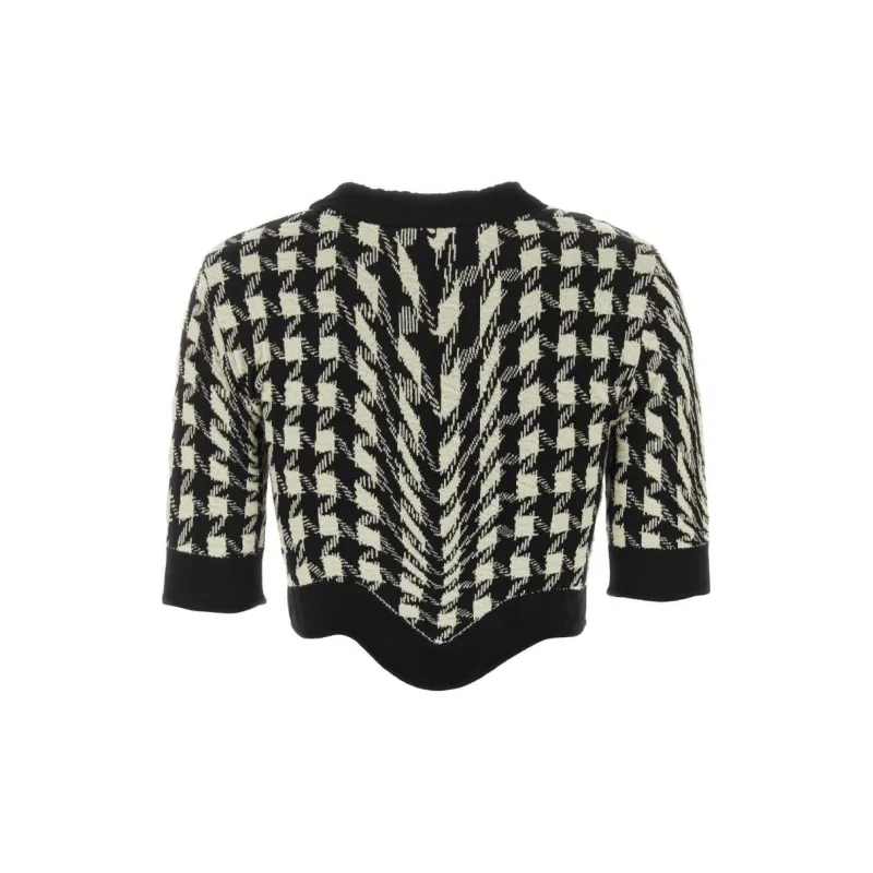 MOSCHINO Cropped Coats Women's Black-1