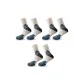 Beige White Blue ×3[3 Pack]