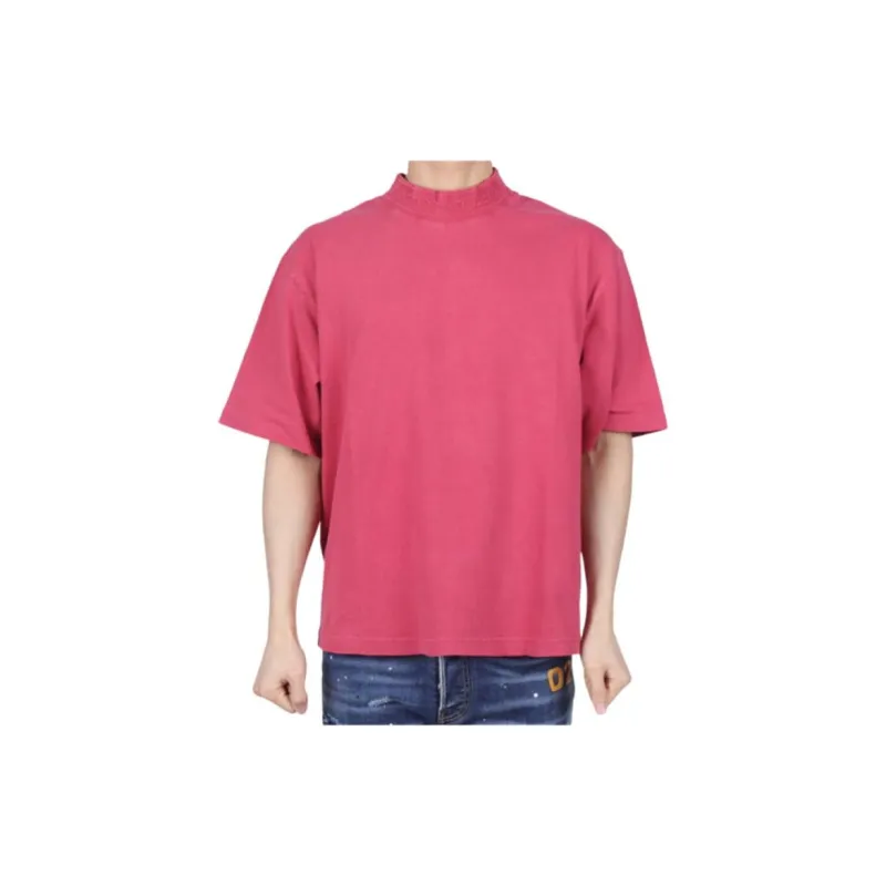 Acne Studios T Shirts Unisex Burgundy-3
