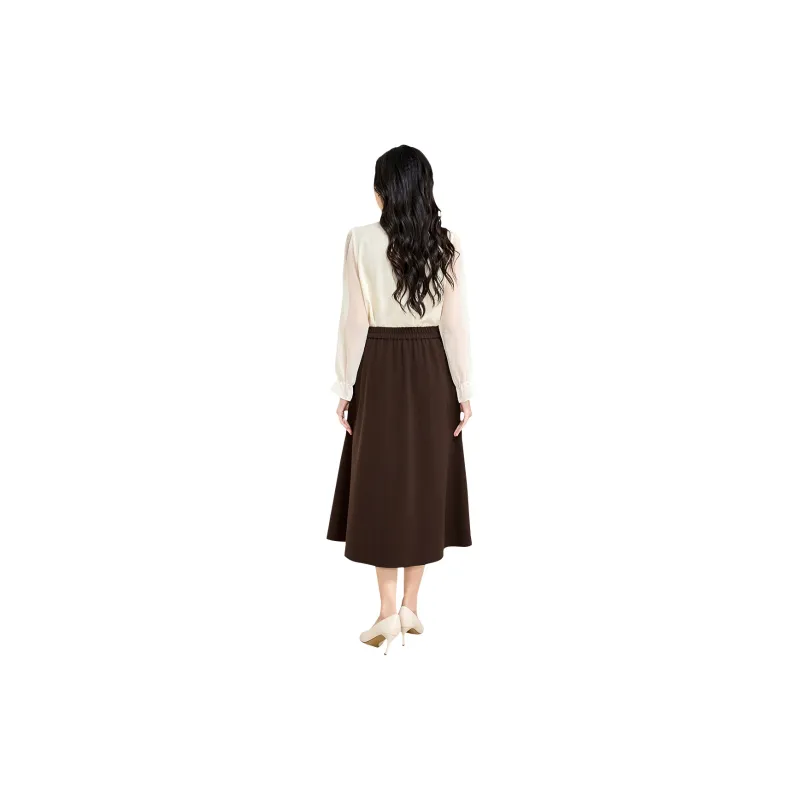 SMEN Casual Long Skirts Women's-4