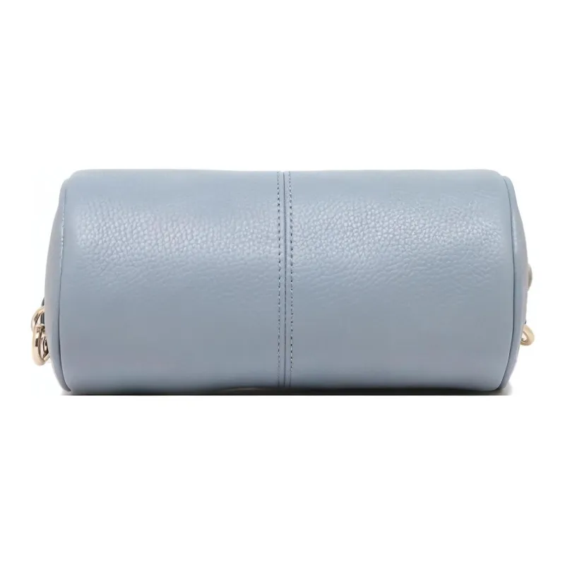 Furla Leather Cylinder Bag Crossbody Bag Shoulder Bag Women's Blue-3