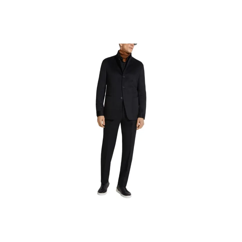 Ermenegildo Zegna Buttoned Straight Hem Jacket-1