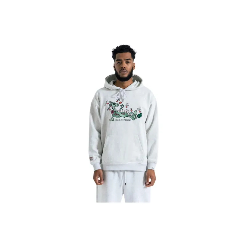 GRAF Sweatshirts Unisex Gray, White, Green Dragon Hoodie-1