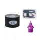 Boxed Carbon Tip Nails (Set of 18 Pcs+Nail Pullers)+Skin Tape Black 5CM*5M