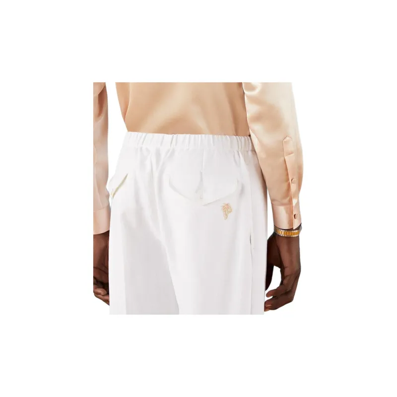 GUCCI Ripstop Cotton Linen Pants-4