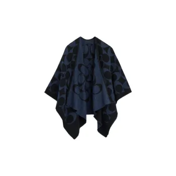 COACH Polyamide Shawls Unisex Blue