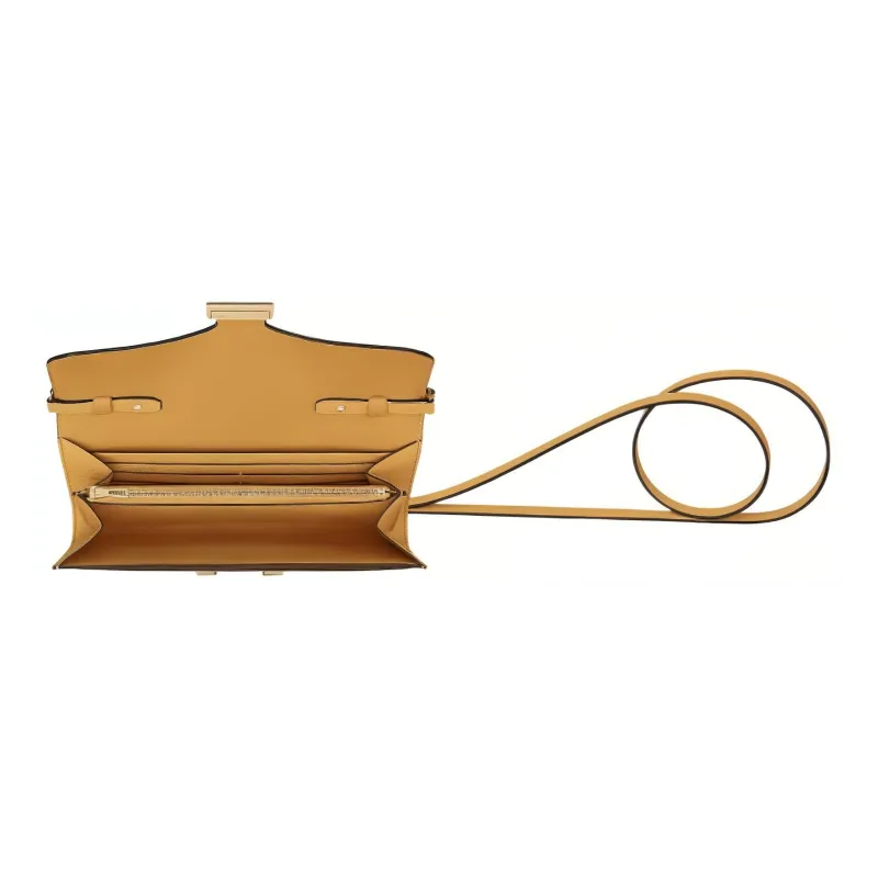 HERMES Constance To Go Epsom Leather Clutches Wallets Shoulder Bag Crossbody Bag Women's 9D Amber Yellow-2