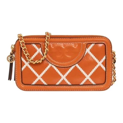 TORY BURCH Fleming Leather Crossbody Bag Shoulder Bag Women's Spring Red