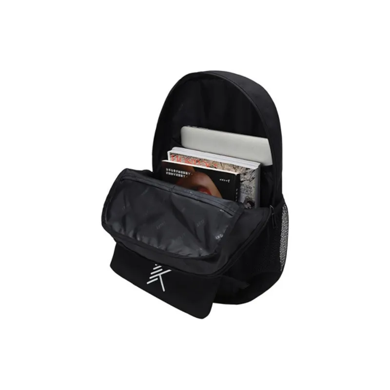 Anta Basketball Collection PU Double Coated Backpack Regular Unisex Black-4