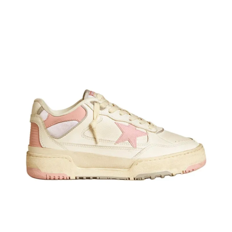 Golden Goose Forty2 Low-Top Skateboard Shoes Women's White Pink-1