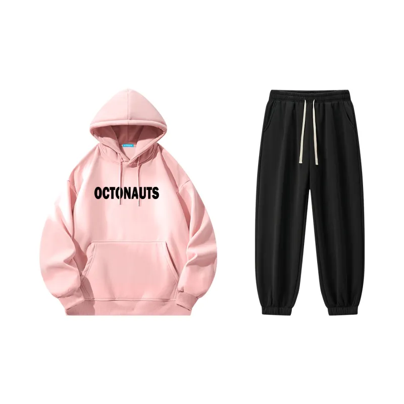 Small Columns Under The Sea Sweatshirt Set Unisex-5