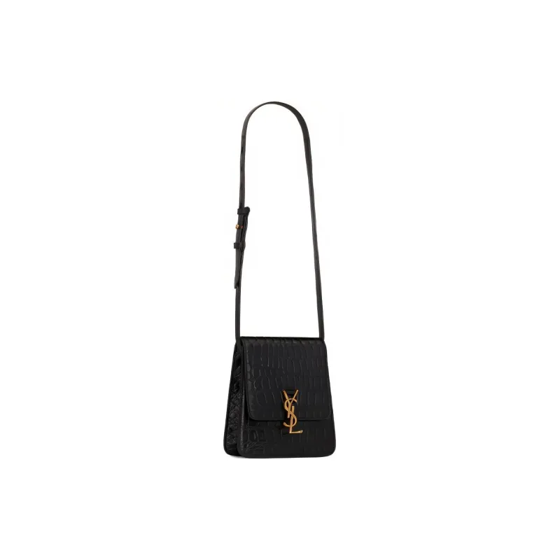 SAINT LAURENT KAIA Calfskin Crossbody Bag Shoulder Bag Women's Black-2