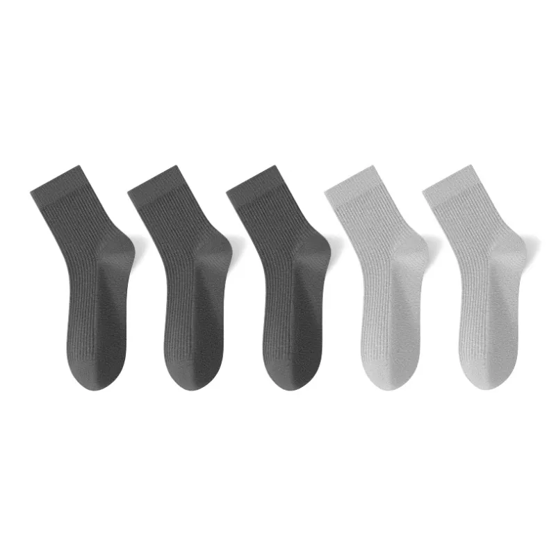 FAIRWHALE Mid Calf Socks Men's 5 Pack-3