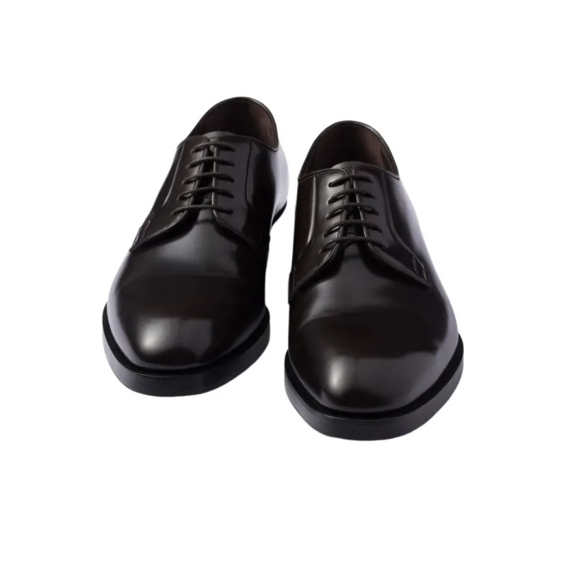 PRADA Dress Shoes Men Low-Top Black-3