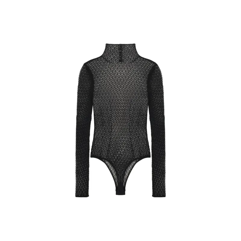 KHAITE Fena Bodysuit 'Black'-1