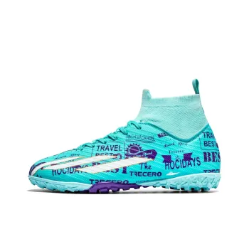 Kuding AG Rubber Short Studs TF Rubber Broken Studs Natural Ground Slip Resistant Soccer Shoes Unisex