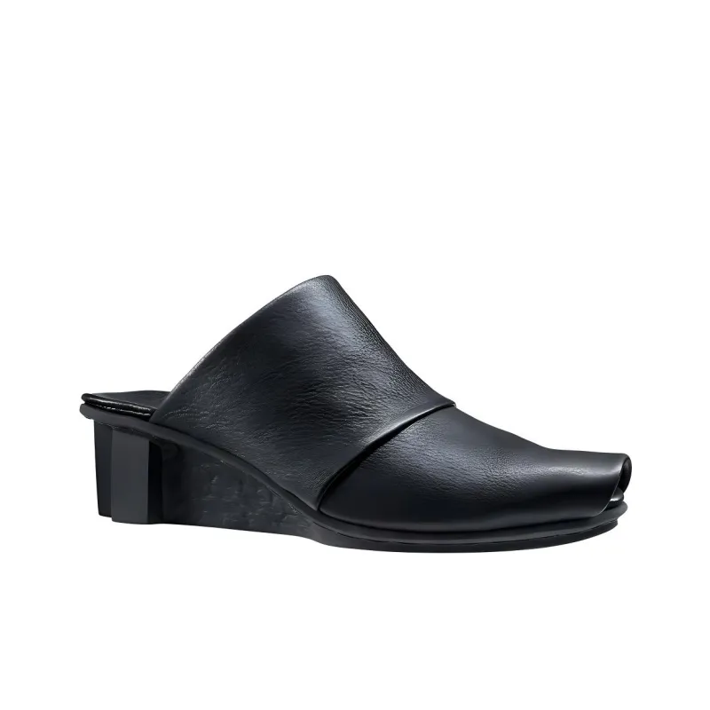 Trippen Wrap-toe Slippers Women's Black-1