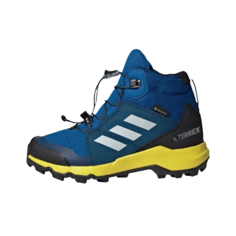 Adidas Terrex Mid GTX Anti-Slip Wear-Resistant Mid-Top Outdoor Shoes Unisex Blue-0