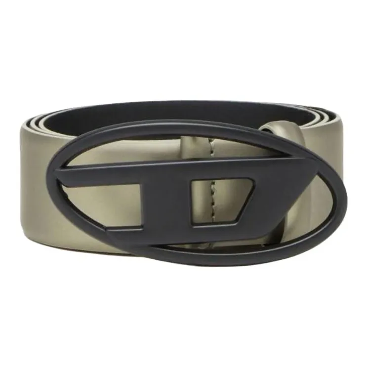 DIESEL Leather Belts Women's Silver -0