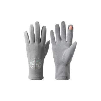 NANJIREN Chinese Style Embroidery Warm Gloves Women's