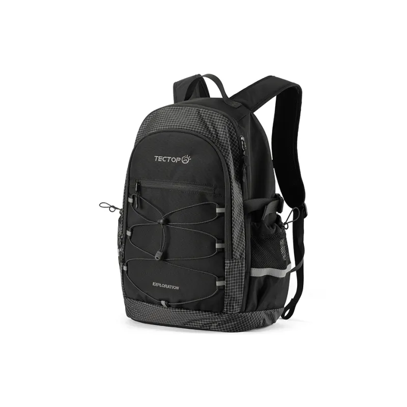 Tectop Oxford Backpack Regular Unisex Classic Black/Pine Needle Green-1