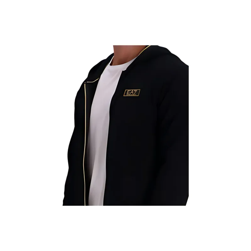 EMPORIO ARMANI Logo Patch Zipped Hoodie-4
