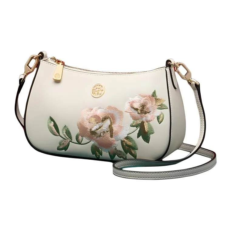 ZOOLER Cow Leather Crossbody Bags Trumpets Women's Elegant White/Cream White/Imperial Red/Royal Blue-2