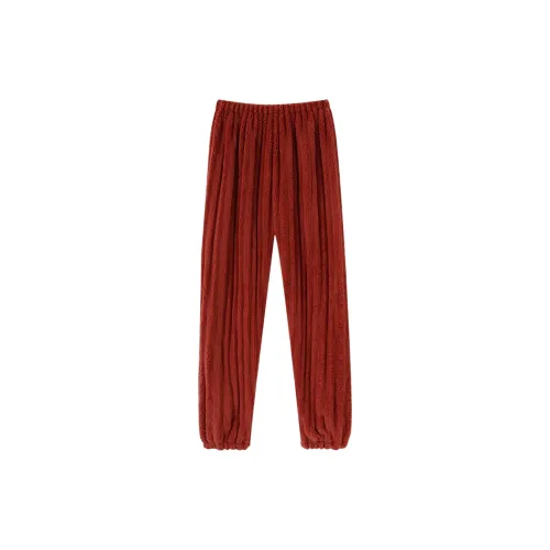 OUSHIBO Pajama Pants Women's Red