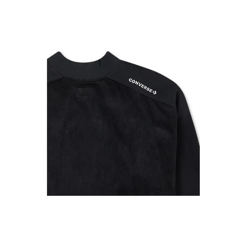 Converse STAR CREW Sweatshirt Winter Women's Black-3