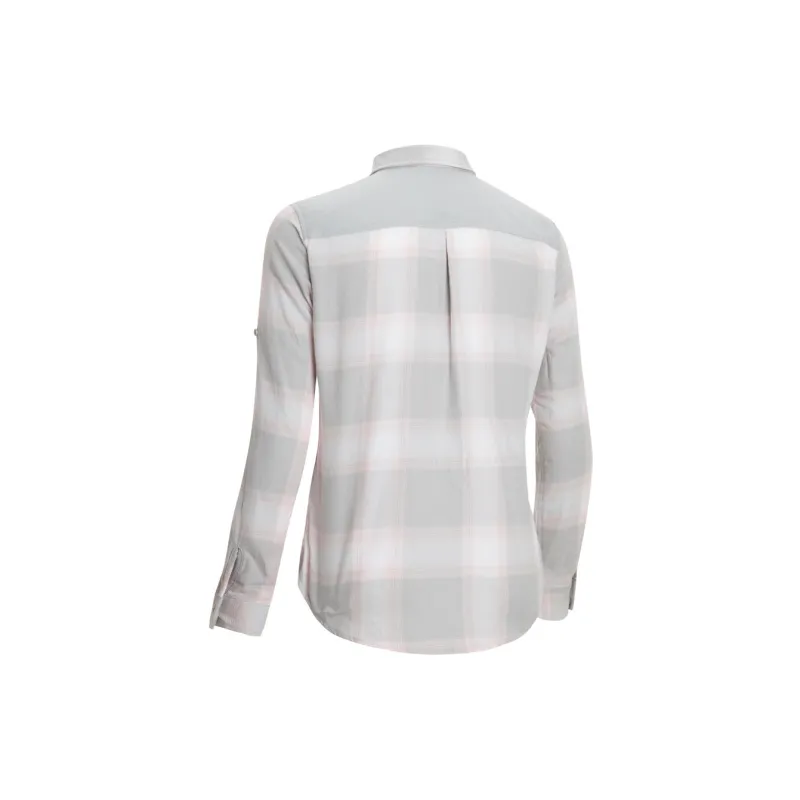 DECATHLON FORCLAZ TRAVEL 100 Shirt Women's Light Smoke Gray-1