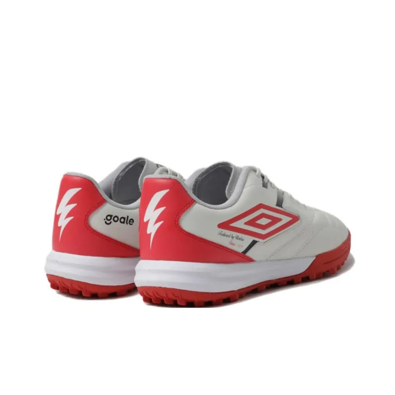 Umbro Anti Slip Wear Resistant Soccer Shoes Unisex Beige Red-2
