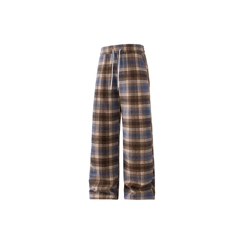XIXN Casual Pants Unisex Coffee-3