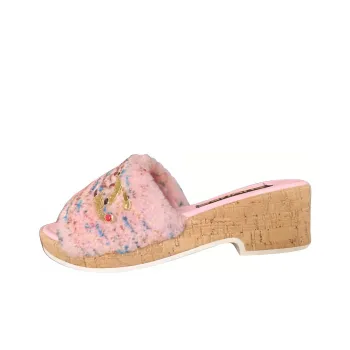 CHANEL Slide Slippers Women's Pink