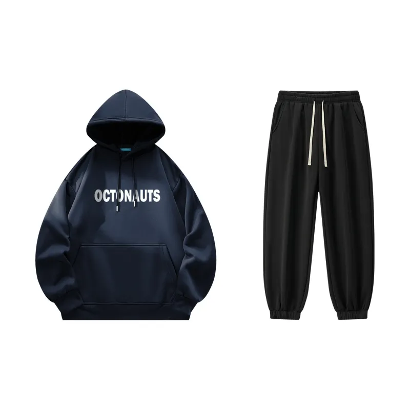 Small Columns Under The Sea Sweatshirt Set Unisex-3