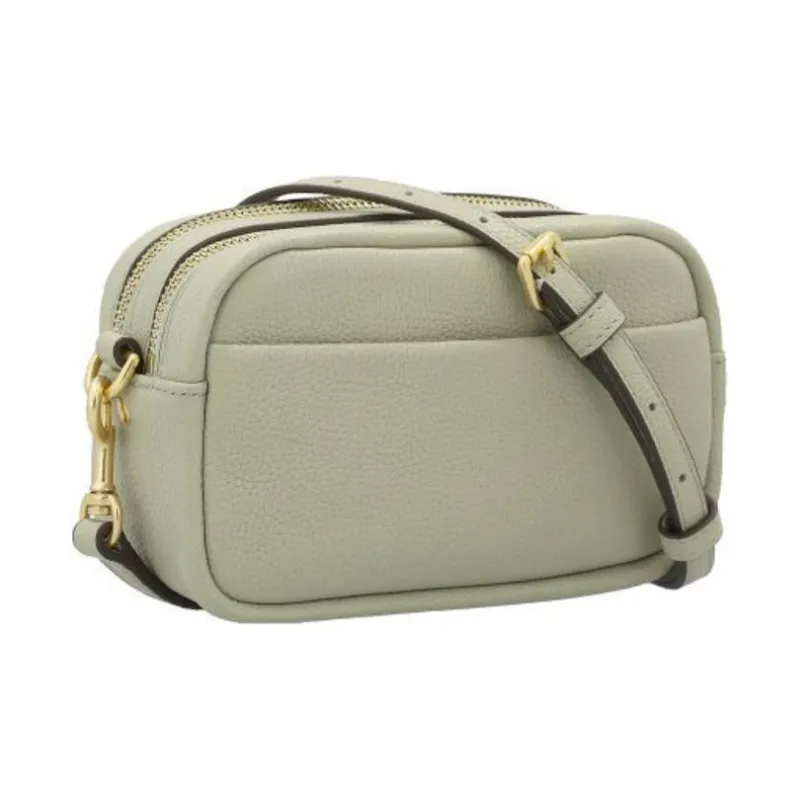 TORY BURCH PerryBOMBÉ Leather Camera Bag, Crossbody Bag, Shoulder Bag Mini Women's Green-1