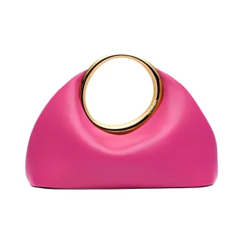 Jacquemus Lambskin Handbag Mini Women's Dark Pink