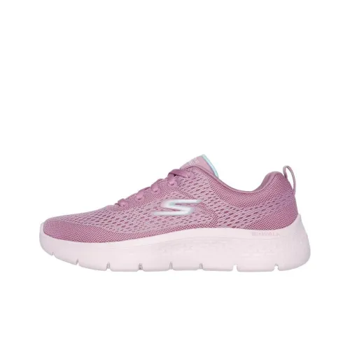 Skechers Go Walk Fle Anti-Slip Wear-Resistant Low-Top Casual Shoes Women's Pink