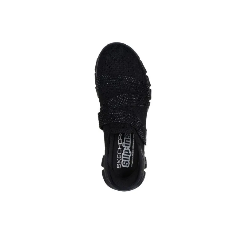 Skechers Slip Ins Anti Slip Wear Resistant Low Top Casual Shoes Women's Black-3