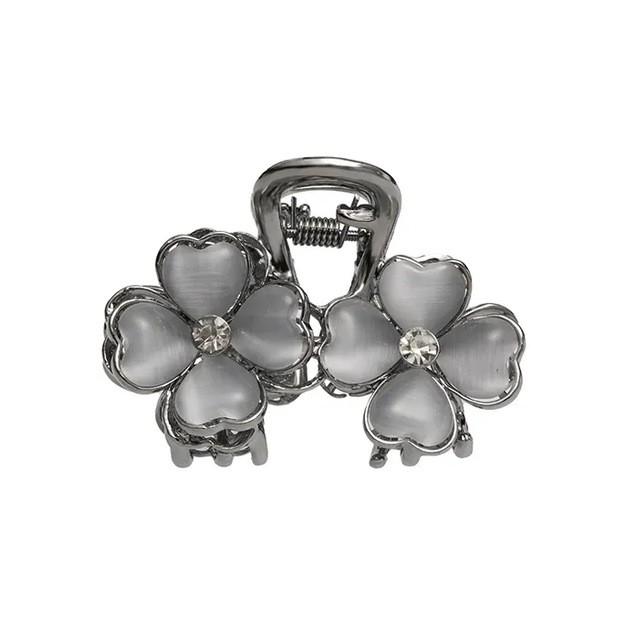 Yiru Alloy Floral Hair Clip Claw Clip Bangs Hair Clip Shawl Hair Claw Clip Hair Accessory Women's-0