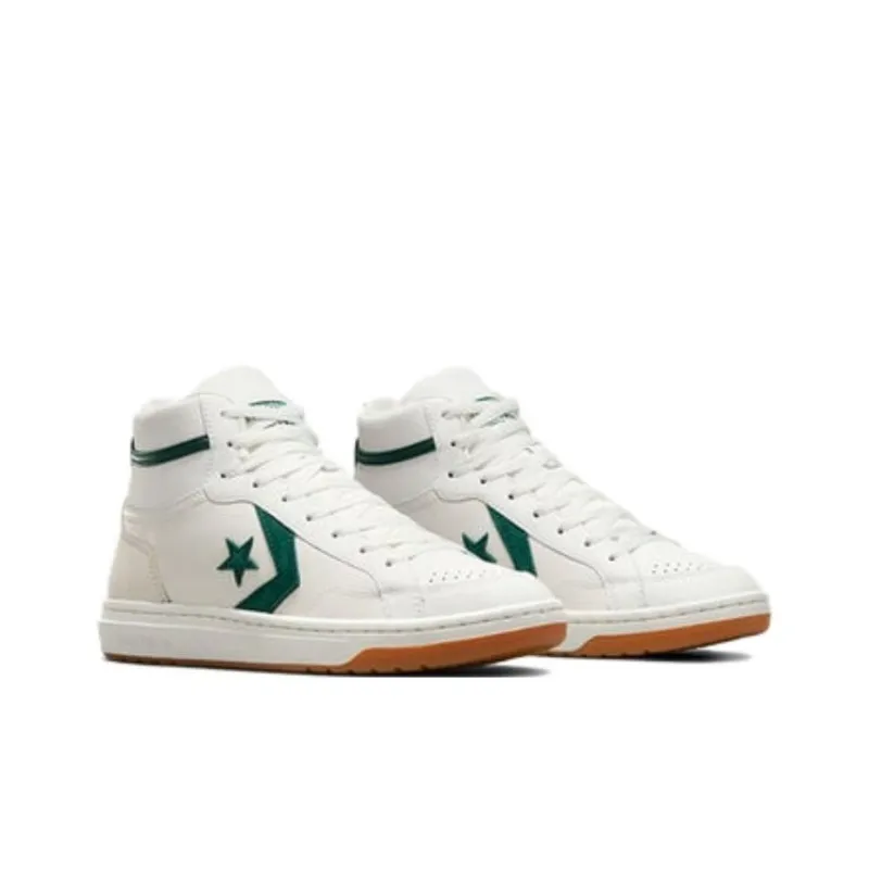 Converse Pro Blaze Luxe Mid 'Classic Sport Vintage White Green Envy'-2