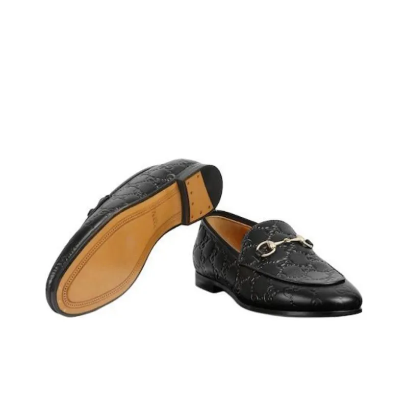 GUCCI Jordaan Loafers Women's Black-5
