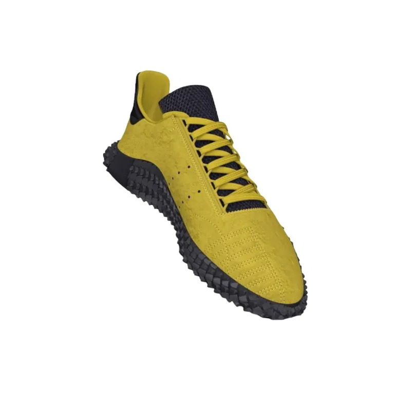 Adidas Originals Kamanda Anti Slip Wear Resistant Low Top Casual Shoes Unisex Yellow Black-2