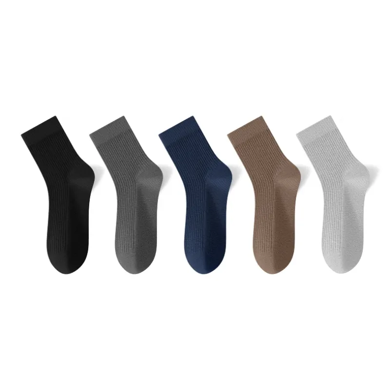 FAIRWHALE Mid Calf Socks Men's 5 Pack-6