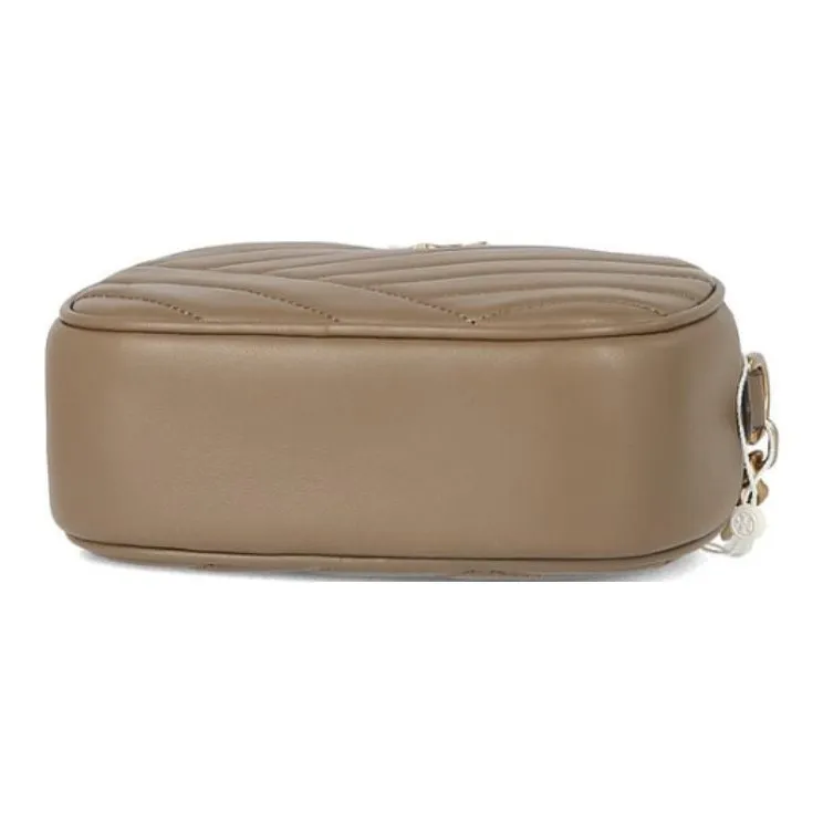 TORY BURCH Kira Leather Camera Bags Crossbody Bag Shoulder Bag Small Size Women's Taupe-4